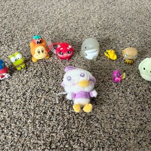 Assorted toys - Kirby, pikachu, squishmallow and more!